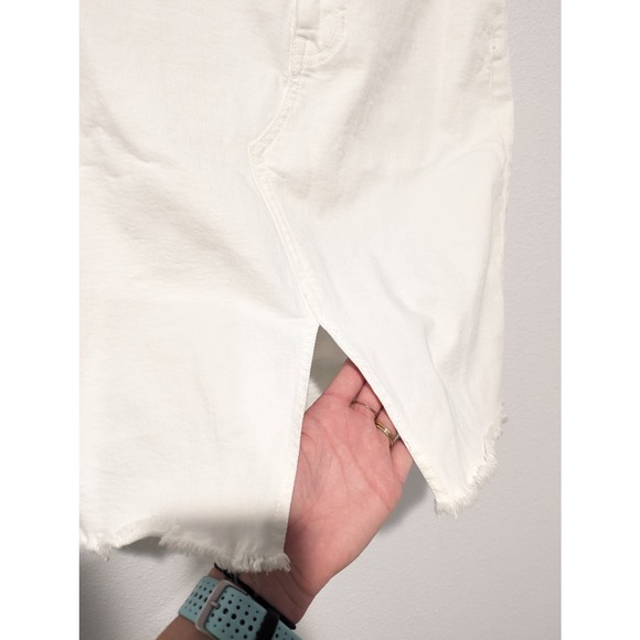 Madewell Stretch Denim Pegged Skirt in Tile White: Cutout Edition - Picture 5 of 11